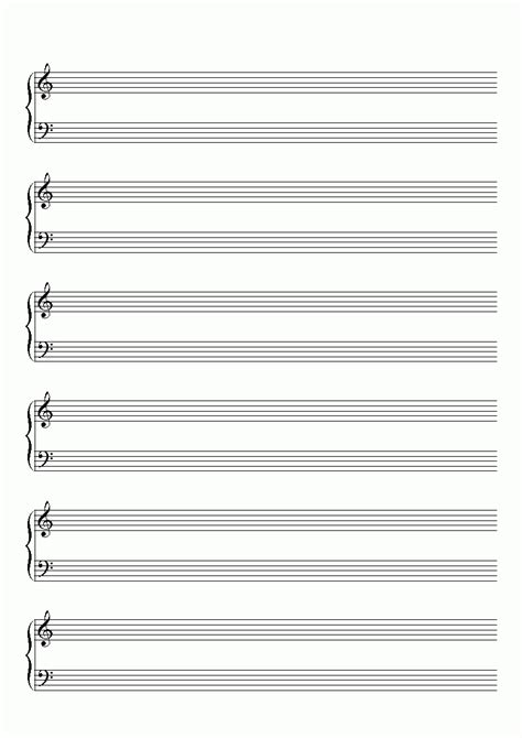 Blank Music Sheet Tutlin Psstech Co Free Printable Blank Sheet Music Free Printable