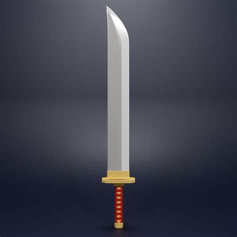 Bleach Ichigo Sword Blade First Form 3D Model 3D Printable Cgtrader