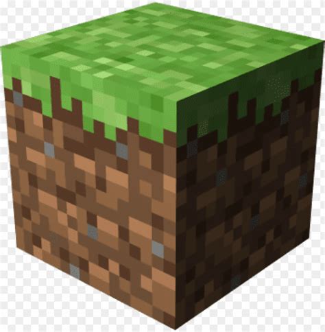 Block Of Grass From The Game Minecraft Minecraft Grass Block Vector Png Image With Transparent