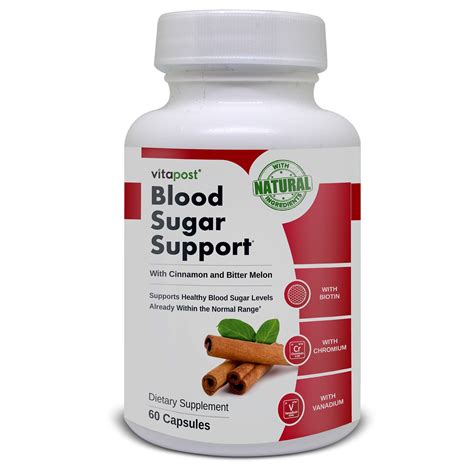 Blood Sugar Support With Chromium And Bitter Melon Dietary Supplement 60 Capsules Walmart