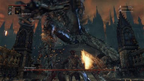 Bloodborne Cleric Beast Boss Fight 1 Walkthrough Youtube