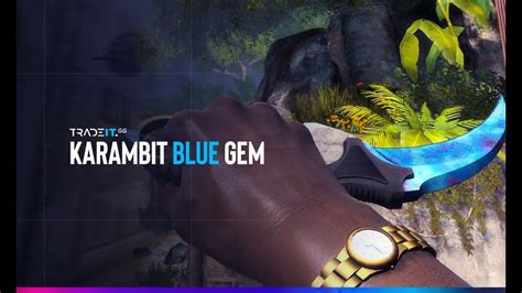 Blue Gem Karambit The 1 5 Million Knife Youtube