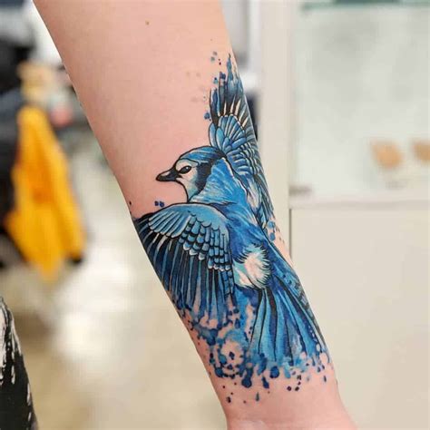 10 Blue Jay Bird Tattoo Designs with Meaning