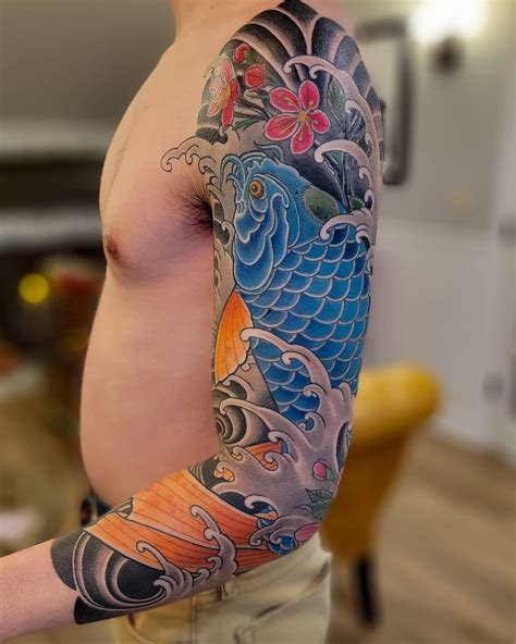 7 Stunning Blue Koi Tattoo Design Ideas