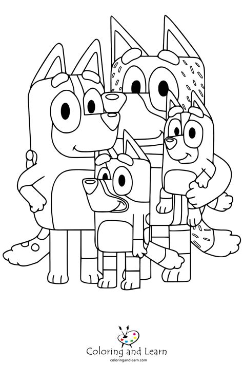 Bluey Coloring Pages Free 2025 Coloring And Learn