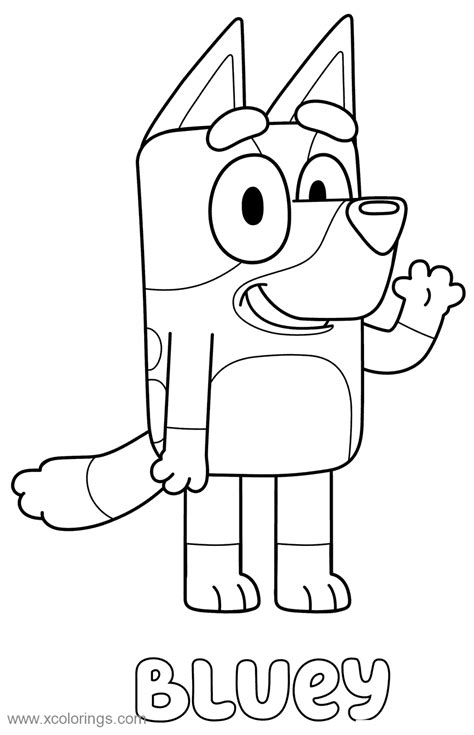 Free Bluey Coloring Pages for Kids to Print