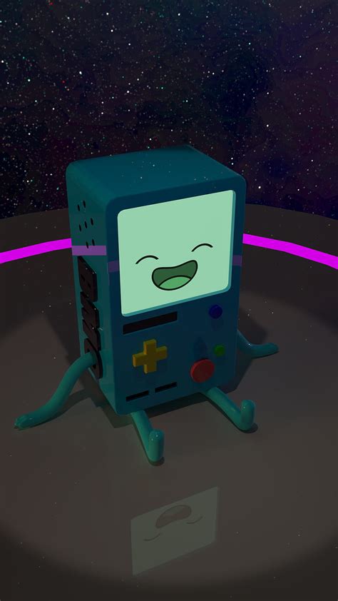 Bmo In Space 3D Adventure Time Beemo Cute Fanart Gameboy Hd