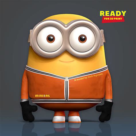 Bob The Minion 3D Model 3D Printable Cgtrader