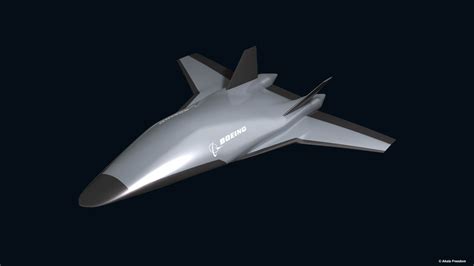 Boeing Reusable Hypersonic Aircraft 3D Model By Akela Freedom