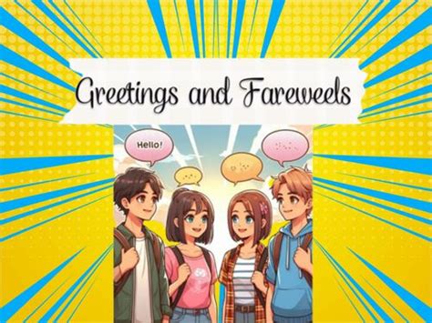 Book Creator Greetings And Farewells