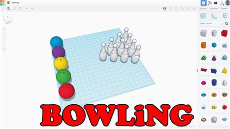 Design a Virtual Bowling Alley with Tinkercad