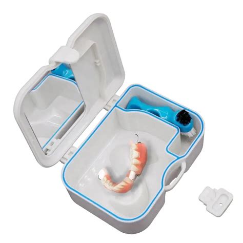 Denture Box for False Teeth Storage and Care