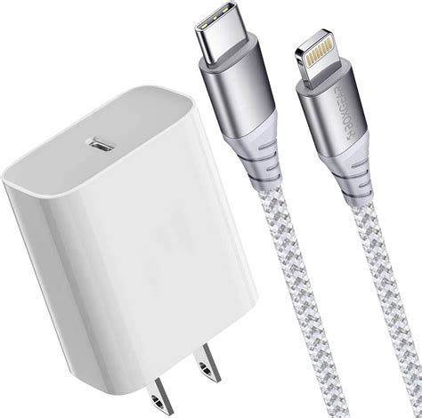 Boxgear Iphone Fast Charger Apple Mfi Certified 18W Pd Type C Wall Charger With 10Ft Charging