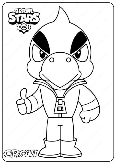 Brawl Stars Crow Ausmalbilder Free Brawl Stars Crow Coloring Pages Download And Print Brawl