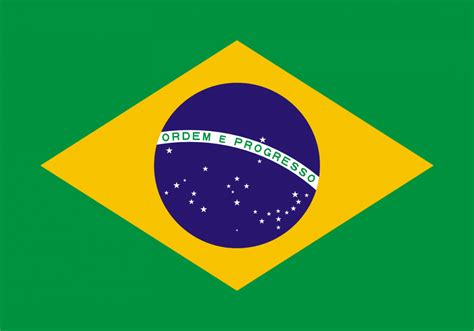 Brazil Flag Printable Template for Kids and Adults