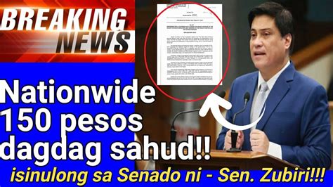 Breaking News Dagdag 150 Nationwide Minimum Wage Isinusulong Ni