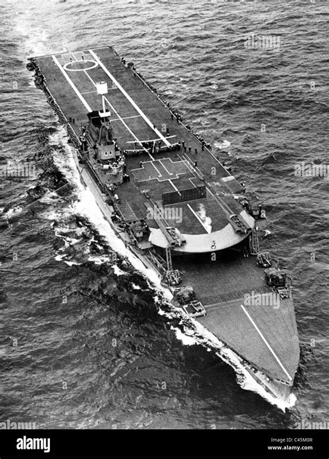 British Aircraft Carrier Hms Courageous Stock Photo Alamy