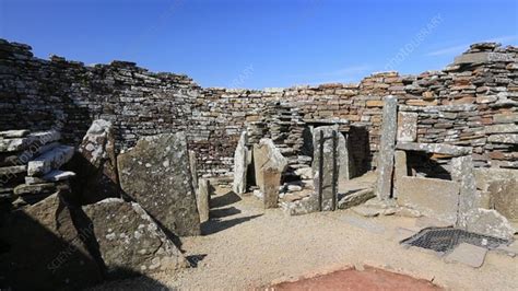 Broch Of Gurness Orkney Scotland Stock Video Clip K009 7127