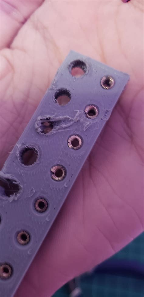 Broken M2 5 Inserts After Inserting An M2 5 Screw R 3Dprinting