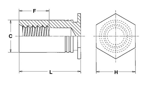 Bso M4 14Zi Blind Threaded Standoffs Types Bso Bsoa Bsos M4 X 0