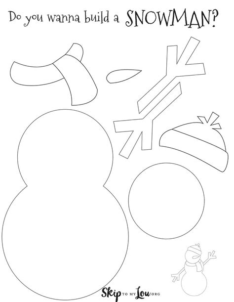 Build A Snowman Free Printable Activity Skip To My Lou