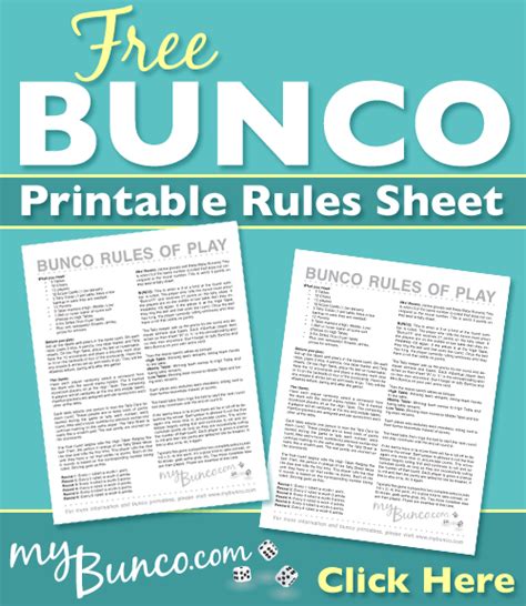 Bunco Rules Pdf