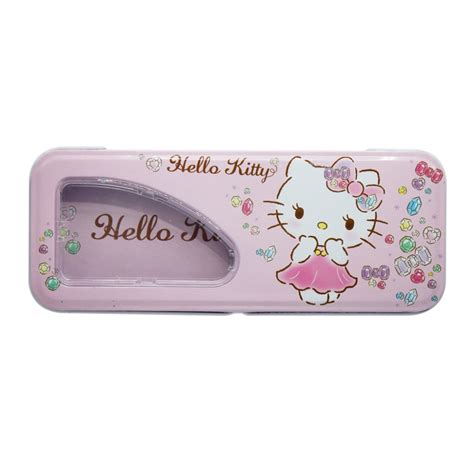 Bundle 1Pc Sterling Hello Kitty Tin Pencil Case Hello Kitty Crayons