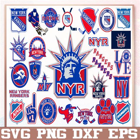 Bundle 28 Files New York Rangers Hockey Team Svg New York R Inspire