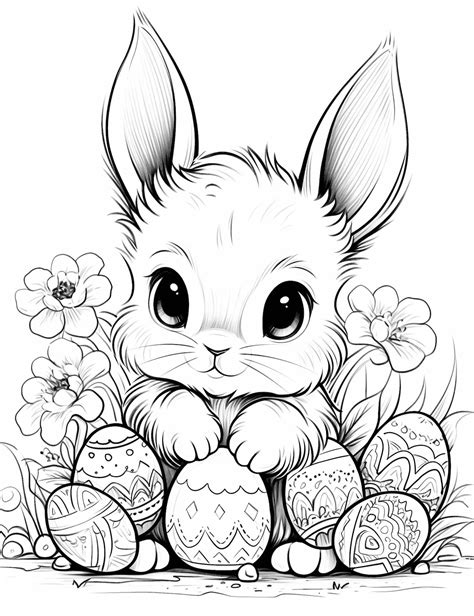 10 Free Bunny Printable Coloring Pages for Kids