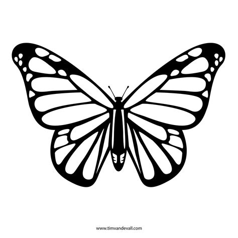 Butterfly Silhouette Stencils Printable