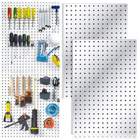 Buy 2 Pcs Pegboard Metal Pegboard Wall Panels Pegboard Wall