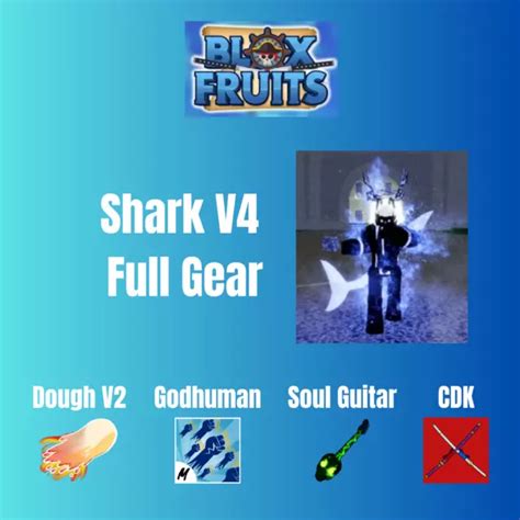 Buy Blox Fruits Dough V2 V4 Shark Full Gear Cdk Sg Karate 27M Beli Unlinked Shark Anchor For 7 27 Rblx Account