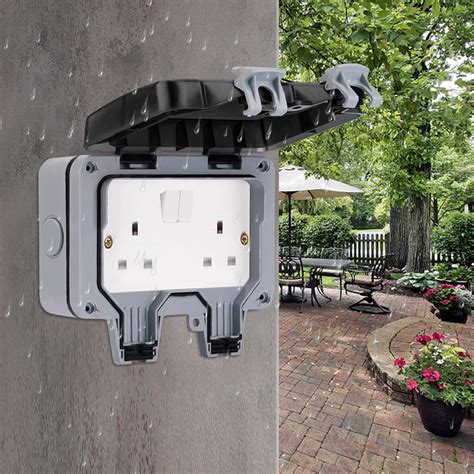 Buy Coldshine Outdoor Socket 13Amp Waterproof Double Socket Ip66 Rated