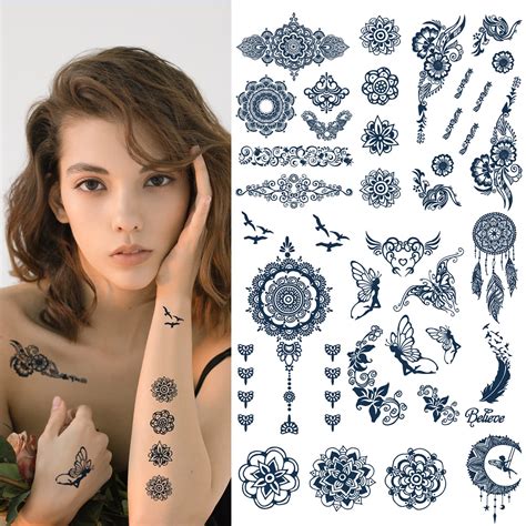 Buy Cuteliili Semi Permanent Tattoo For Women Temporary Tattoo For Girls Realistic Fake Tattoos