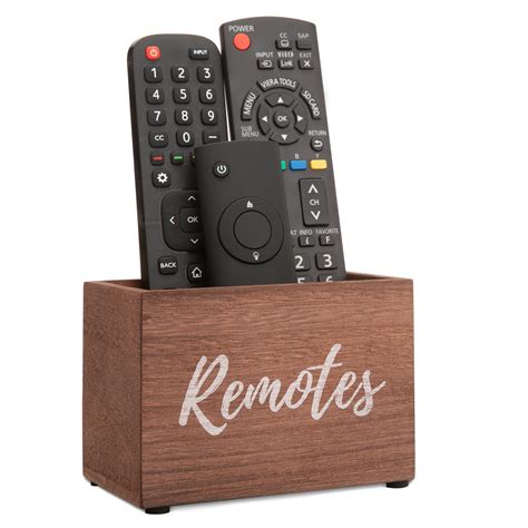 Buy Farmhouse Remote Control Holder Wooden Tv Remote Caddy For Any