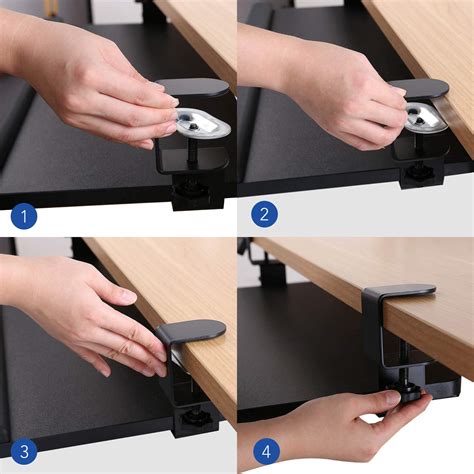 Buy Flexispot Large Keyboard Tray Ergonomic Under Desk 25 X 12 Clamp On Retractable Adjustable