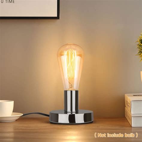 Buy Helunsi Industrial Table Lamp Base E26 E27 Lamp Base Without Shade Mini Short Desk Lamp