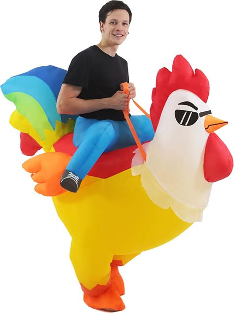 Buy Kooy Inflatable Costume Rooster Ride On Chicken Costume Adult