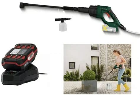 Buy Parkside 20V Cordless Battery Pressure Washer With 20V Battery And Quick Charger Cordless