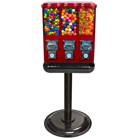 Buy Vending Machine Commercial Gumball And Candy Machine With Stand Triple Vending Machine