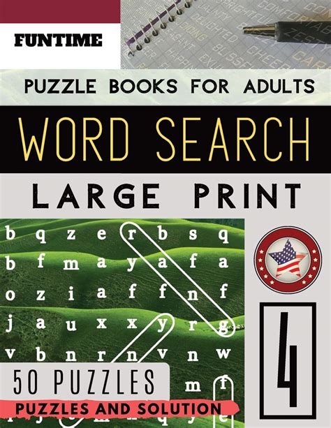 Buy Word Search Puzzle Books For Adults Large Print Funtime Activity Book Junior Find Seek