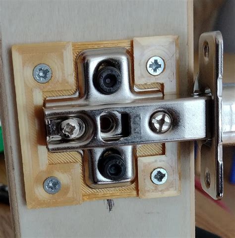 Cabinet Hinge Repair Plate By Pete Jensen Download Free Stl Model