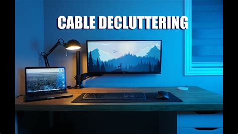 Cable Decluttering Desk Setup Youtube