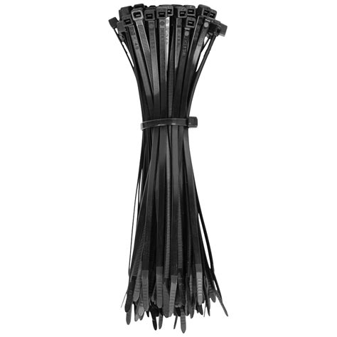 Cable Ties Zip Ties 50 Pound Tensile Strength 7 75 Inch Black 450