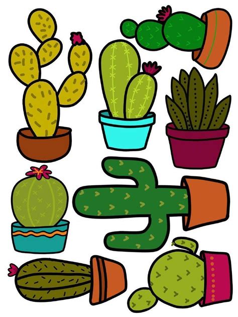 5 Free Cactus Printable Art Designs