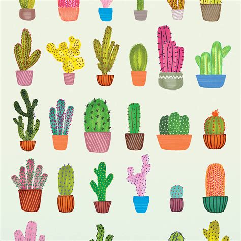 Cactus Tropical Art Print Botanical Cacti Poster By Keeler Sidaway