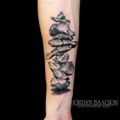 Cairn Rockstack Tattoo Done By Jordan Issacson At Stone Tattoo