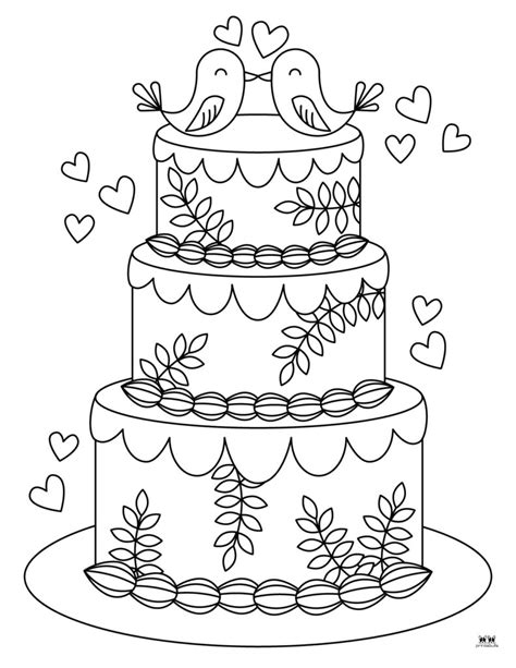 Cake Coloring Pages 25 Free Pages Printabulls