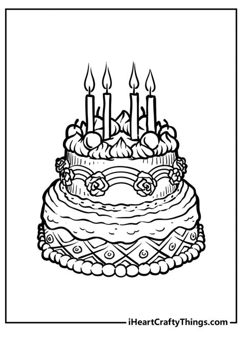 Cake Coloring Pages Updated 2021