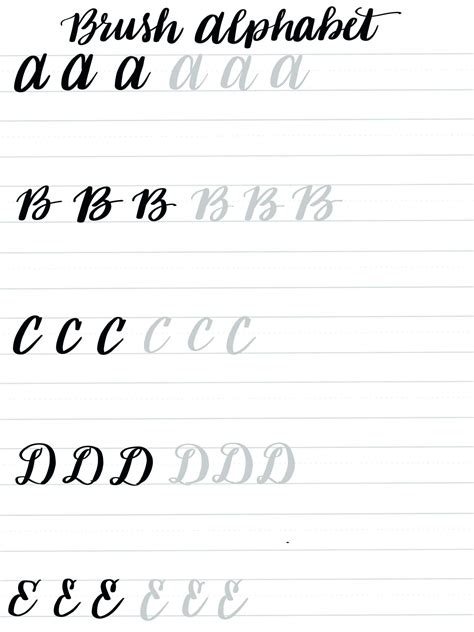 Calligraphy Practice Sheets Printable Free